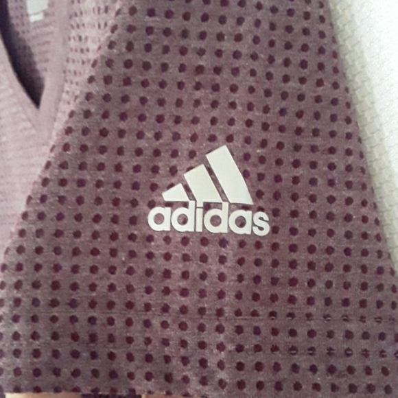 Very Soft Adidas Purple Exercise Workout Top - Picture 4 of 4